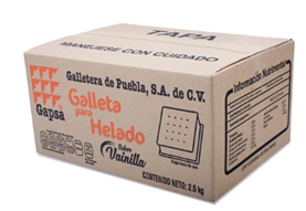 GALLETA PARA HELADO SABOR VAINILLA